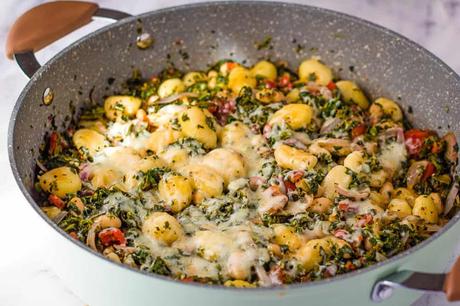 Veggie Gnocchi with Spinach and White Beans