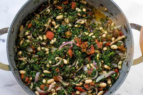 Veggie Gnocchi with Spinach and White Beans