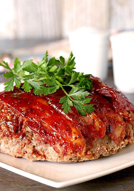Meatloaf with Bacon and Sweet Chili Glaze