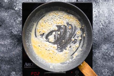 flour, butter, garlic and salt mixed into a roux