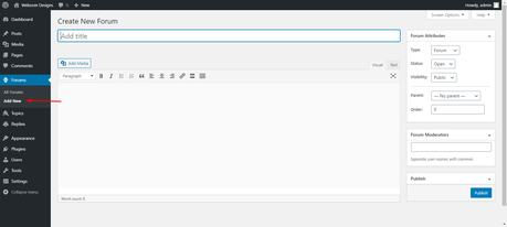 Add Forums in WordPress