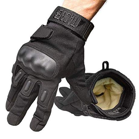 TAC9ER Tactical Gloves with Kevlar - Hand Protection Airsoft Gloves Cut and Temperature Resistant with Touchscreen Finger - Large