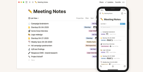 Notion One of the Best & Organized Monday Alternatives