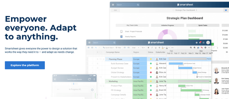 Smartsheet – Overall Best Monday Alternative