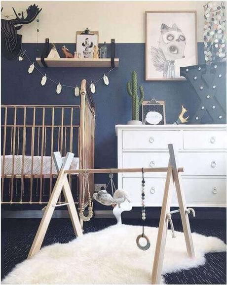 Baby Room Ideas Boy with Bold Colors and Patterns - Harptimes.com