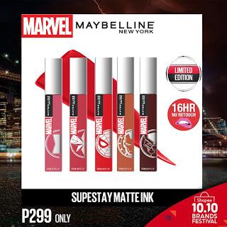 Who Loves Marvel? Maybelline have a Limited Edition Marvel Superstay Matte Ink & Maybelline Marvel Instant Age Rewind Available on Shopee