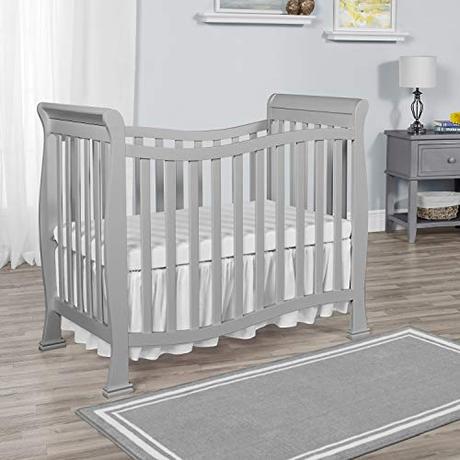 Dream On Me, Violet Mini Crib, Pebble Grey