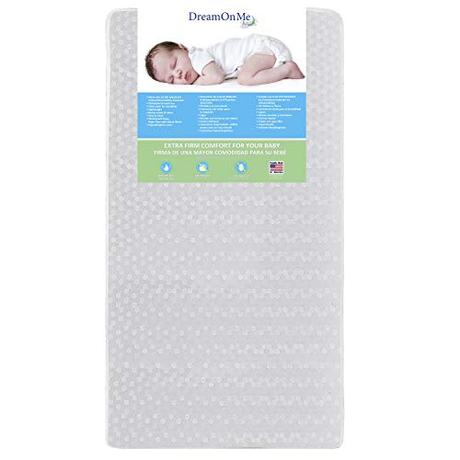 Dream On Me, Orthopedic Firm Foam Standard Crib Mattress, White, Full (5E5WL)