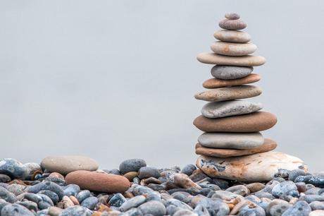 stones stack one over the another depicts the stability.