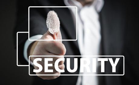 A fingerprint lock shows a high security.