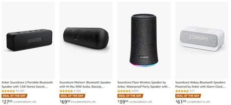 Save up to 36% on Anker Bluetooth speakers