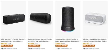 Save up to 36% on Anker Bluetooth speakers
