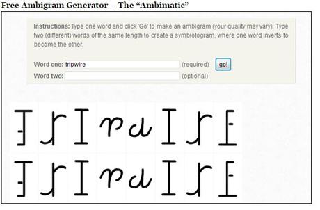 Ambigram creator two words