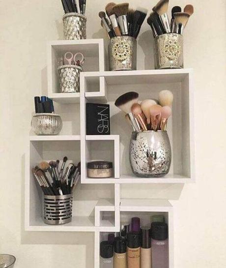 Makeup Room Ideas Cubical Shelves for Makeup Tools - Harptimes.com