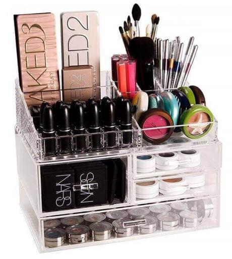 Makeup Room Ideas Makeup Kit and Essentials Glass Rack - Harptimes.com