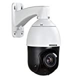 EVERSECU 2MP Auto-Cruise PTZ Security Camera 20X Optical Zoom HD 1080p 4-in-1 TVI/AHD/CVI/CVBS Video Surveillance- Pattern Scan, Waterproof, Night Vision, Coaxial Wired High Speed Dome CCTV Camera