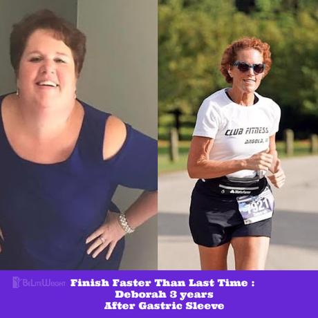 Finish faster than last time : Deborah 3 years After Gastric Sleeve