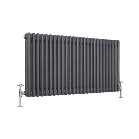 anthracite milano windsor column radiator cut out