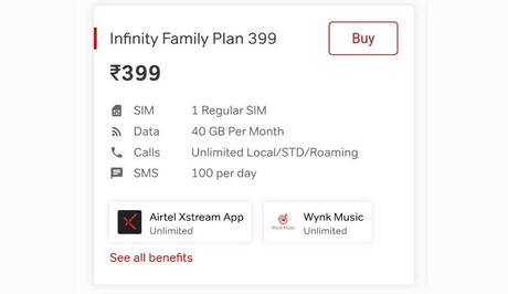 Airtel Rs 399 postpaid plan vs Jio Rs 399 postpaid plan