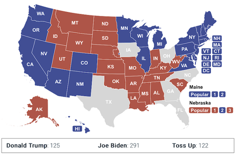 The Current Consensus Electoral College Map