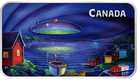 Brilliant Vision of a UFO Comes to Life With the New Royal Canadian Mint Collector Coin