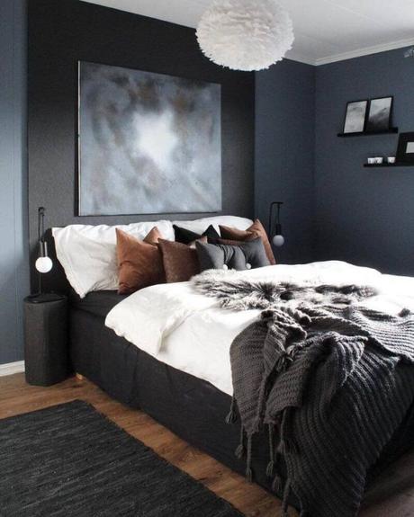 Bedroom Paint Colors Bold and Masculine Grey - Harptimes.com