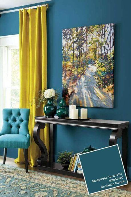 Bedroom Paint Colors Add a Lemon among The Turquoise - Harptimes.com
