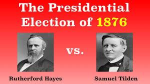 The disputed presidential election — of 1876