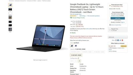 Snag a Google Pixelbook Go for 14% less
