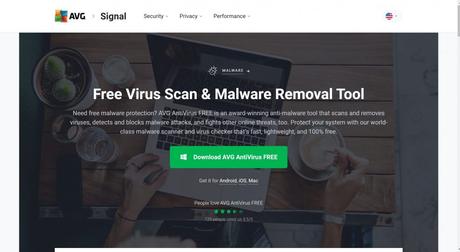 AVG Antivirus malware removal- free malware protection software