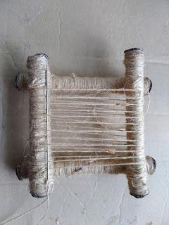 Creating a Sculptural Loom - Recycled Materials