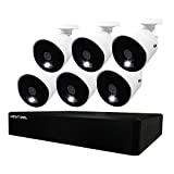 Night Owl CCTV Video Home Security Camera System with 6 Wired 4K Ultra HD Indoor/Outdoor Cameras with Night Vision (Expandable up to a Total of 12 Wired Cameras) and 2TB Hard Drive
