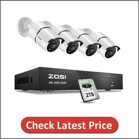 ZOSI 4K 8MP Ultra HD Outdoor Wired Security Camera System