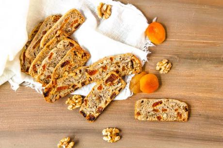 Gluten Free Biscotti with Apricots and Walnuts