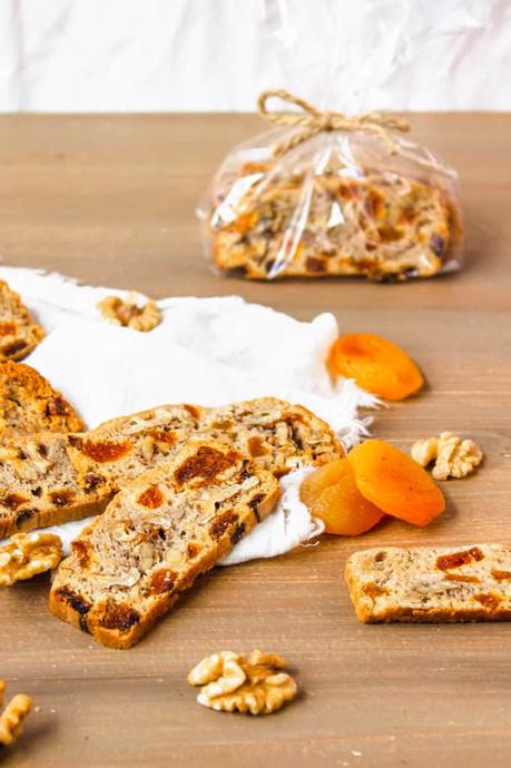 Gluten Free Biscotti with Apricots and Walnuts