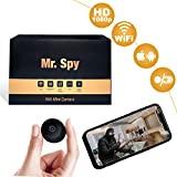 UpgradeWith Mini Spy Camera Wireless Hidden WiFi | [2020 Released] Full HD 1080P Audio Motion Sensor Infrared Night Vision | Mini Nanny Cam for Apartment Security