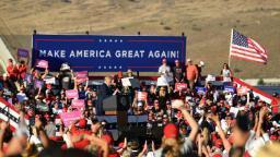 Trump’s campaigning stoops to new lows as Covid cases spike
