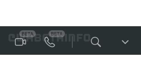 WhatsApp Web call buttons