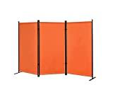 Proman Products Galaxy Outdoor/Indoor Room Divider (3-Panels), 102' W x 16' D x 71' H, Orange