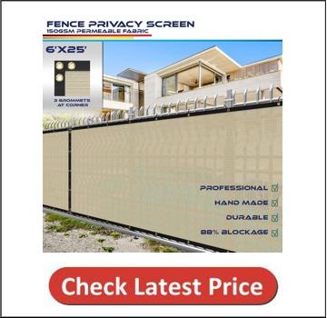 Windscreen4less Store 6' x 25' Privacy Fence Screen