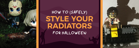 How to style radiators for Halloween blog banner