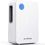 KTPOWER Dehumidifier for Home 2600 Cubic Feet (400 sq ft), Compact and Portable 2000ml (68 oz) for High Humidity Remove Up to Daily 27 oz, Quiet Dehumidifiers for Bedroom, Basements, Bathroon, Kitchen, Caravan, Garage, Auto Shut- off