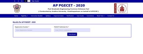 AP PGECET 2020 Result Declared, Check @sche.ap.gov.in