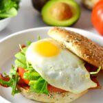 Avocado BLT Breakfast Bagel Sandwich