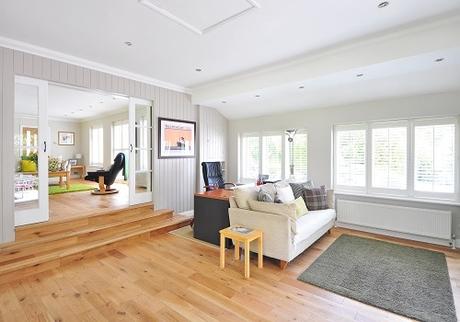 A high-ceiling home