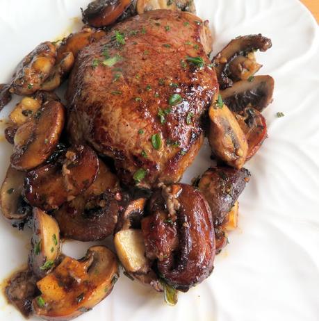 Herbed Garlic Butter Steak & Mushrooms