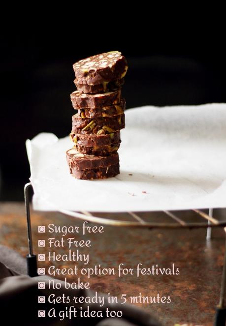 Dates Chocolate Fudge | Khajur Burfi | Sugar Free Dates Chocolate Barfi | Diwali Sweet
