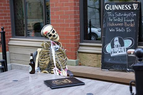 Image: Skeleton at the bar on Halloween, by photosforyou on Pixabay