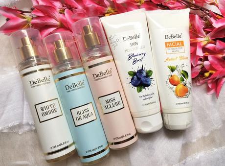 Currently Using: DeBelle Body Mists, Moisturizer and Exfoliator Mask