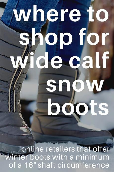 Wide Calf Snow Boots and Rain Boots